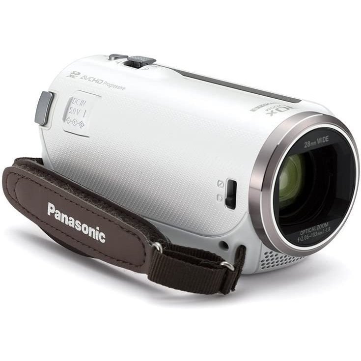 パナソニック Panasonic HC-V360MS-W ホワイト HDビデオカメラ 90倍ズーム 16GB内蔵メモリー 