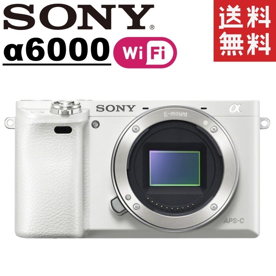  Sony SONY α6000 ILCE-6000 body white mirrorless single‐lens reflex camera used 