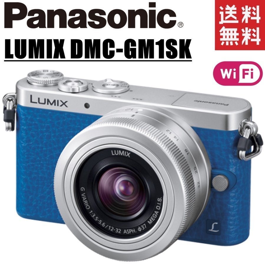 パナソニック Panasonic LUMIX DMC-GM1SK レンズセット ブルー ミラー