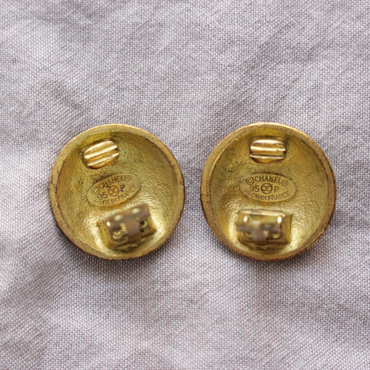 CHANEL シャネル95P ヴィンテージ ココマーク イヤリング ゴールド ヴィンテージ 90s サークル　vintage GOLD earring