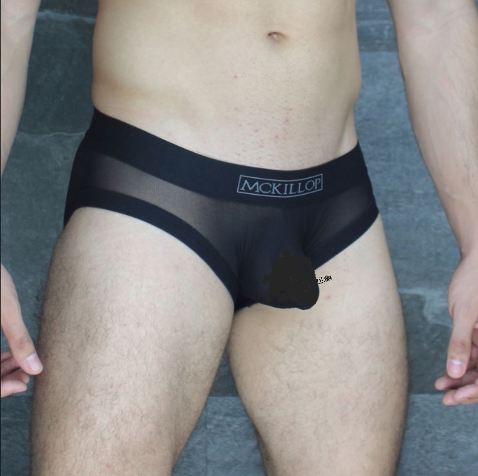 即決新品 McKillop Sexy Male Underwear Mesh Bulge Envy バックホール Brief- Glory Lycra 赤色メッシュ 現品表記サイズ　M_画像4