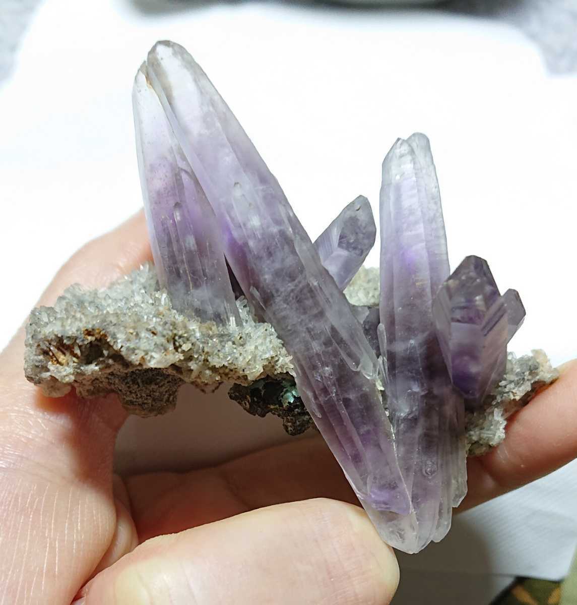ゲレロアメジスト(紫水晶)水と気泡入り/クラスター/La Valenciana Mine ...