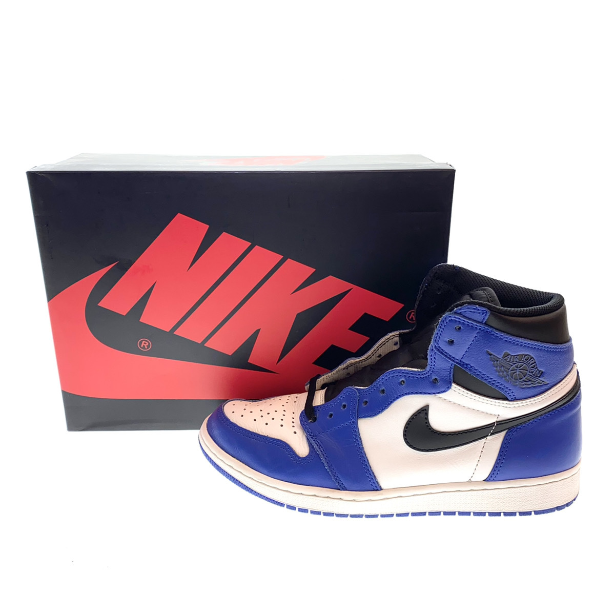 ☆ NIKE ナイキ AIR JORDAN 1 RETRO HIGH OG エアジョーダンワン GAME ROYAL ゲームロイヤル スニーカー 555088-403 27.5cm 青 ブルー 103_画像1