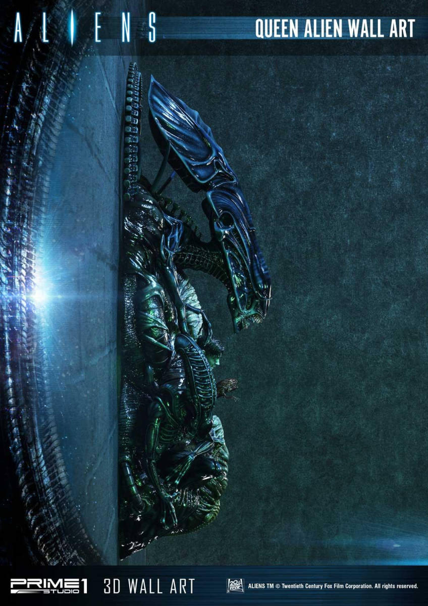 [ toy model ]PRIME 1 STUDIO QUEEN ALIEN 3D WALL ART Queen Alien wall art popular resin model limitation version collection height 57cm F05