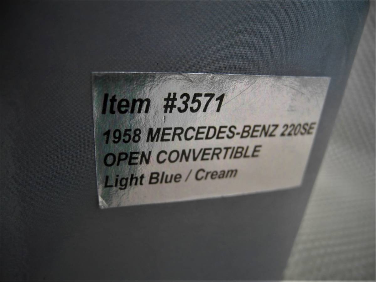 *1/18*1958 Benz 220SE открытый : синий + крем * Sunstar производства * новый товар, не выставленный товар # 3571*