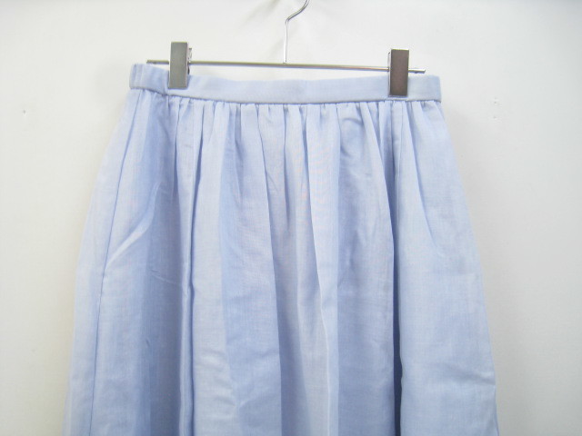 組曲 KUMIKYOKU クミキョク 薄手 フレアスカート ライトブルー 水色 サイズ2_画像2