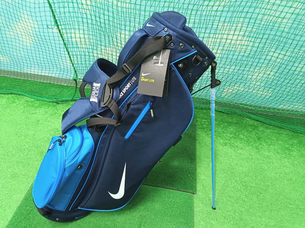 [05][ caddy bag ][ new goods ][ prompt decision price ]NIKE Nike GF3003-437 sport light stand bag / navy /9 type /2.1kg/ hood equipped 