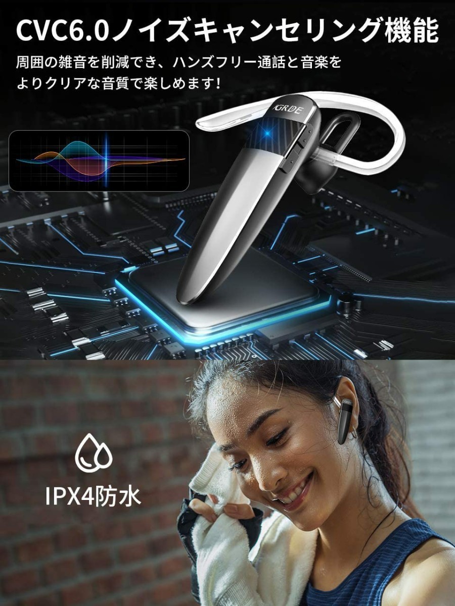 Bluetoothヘッドセット ワイヤレスイヤホン