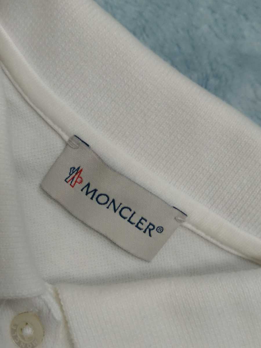 モンクレール MONCLER ノースリーブポロシャツ 白 レディース 美品