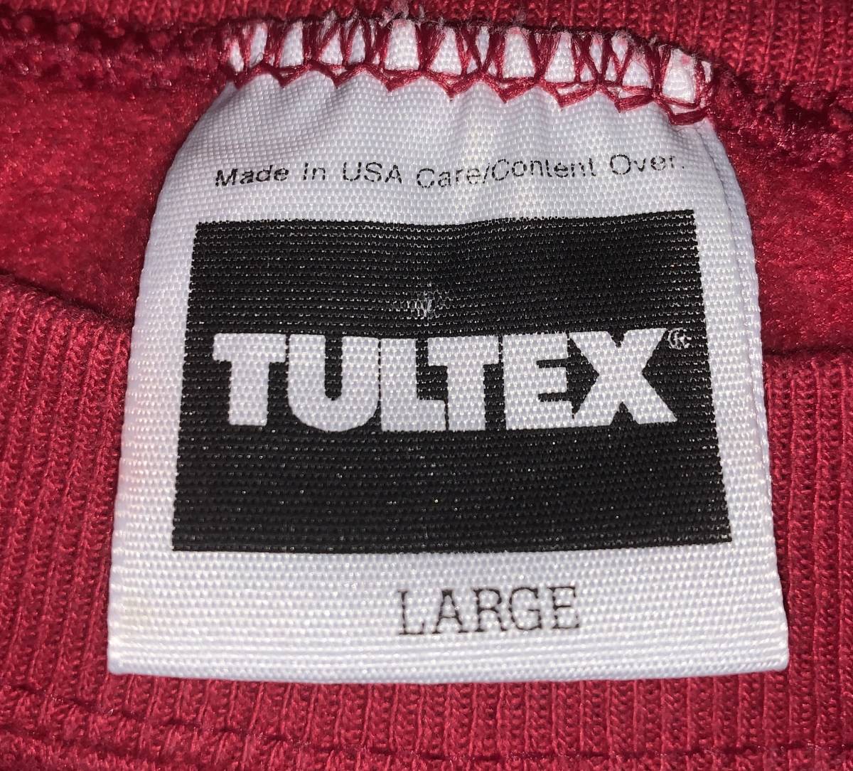 N172/90 годы 90s TULTEX тренировочный футболка красный Country животное животное USA Vintage vintage used б/у одежда /club723