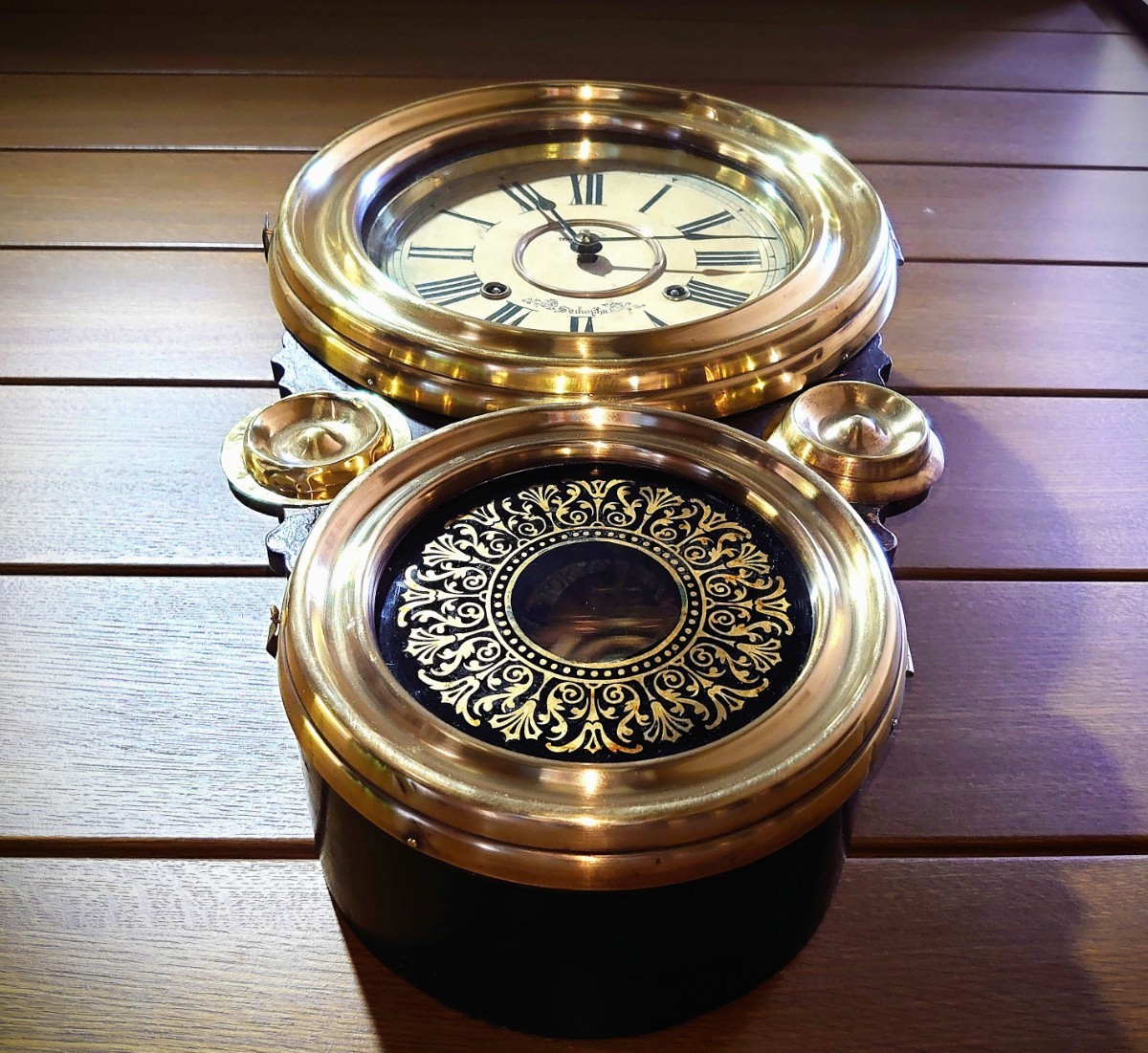 最低価格の 〈完動・美品〉森時計 真鍮被せ張り四ツ丸達磨ゼンマイ