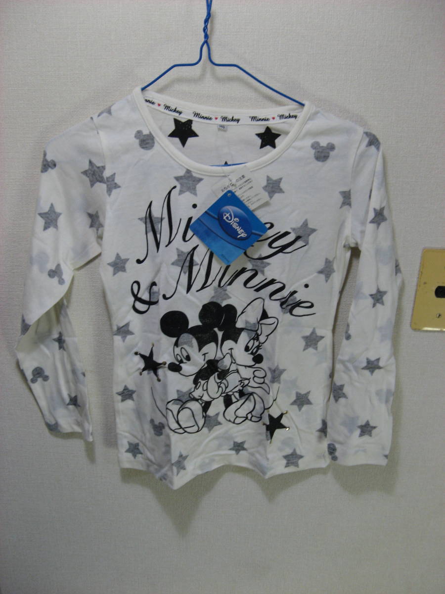  length T-shirt Disney 140 size Mickey minnie white unused including in a package pick up possible 