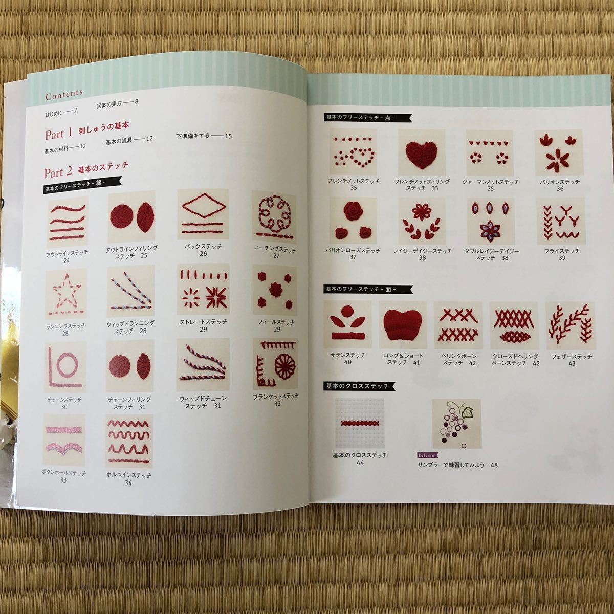 いちばんよくわかる　刺しゅうのきほん　刺繍　クロスステッチ　池田書店