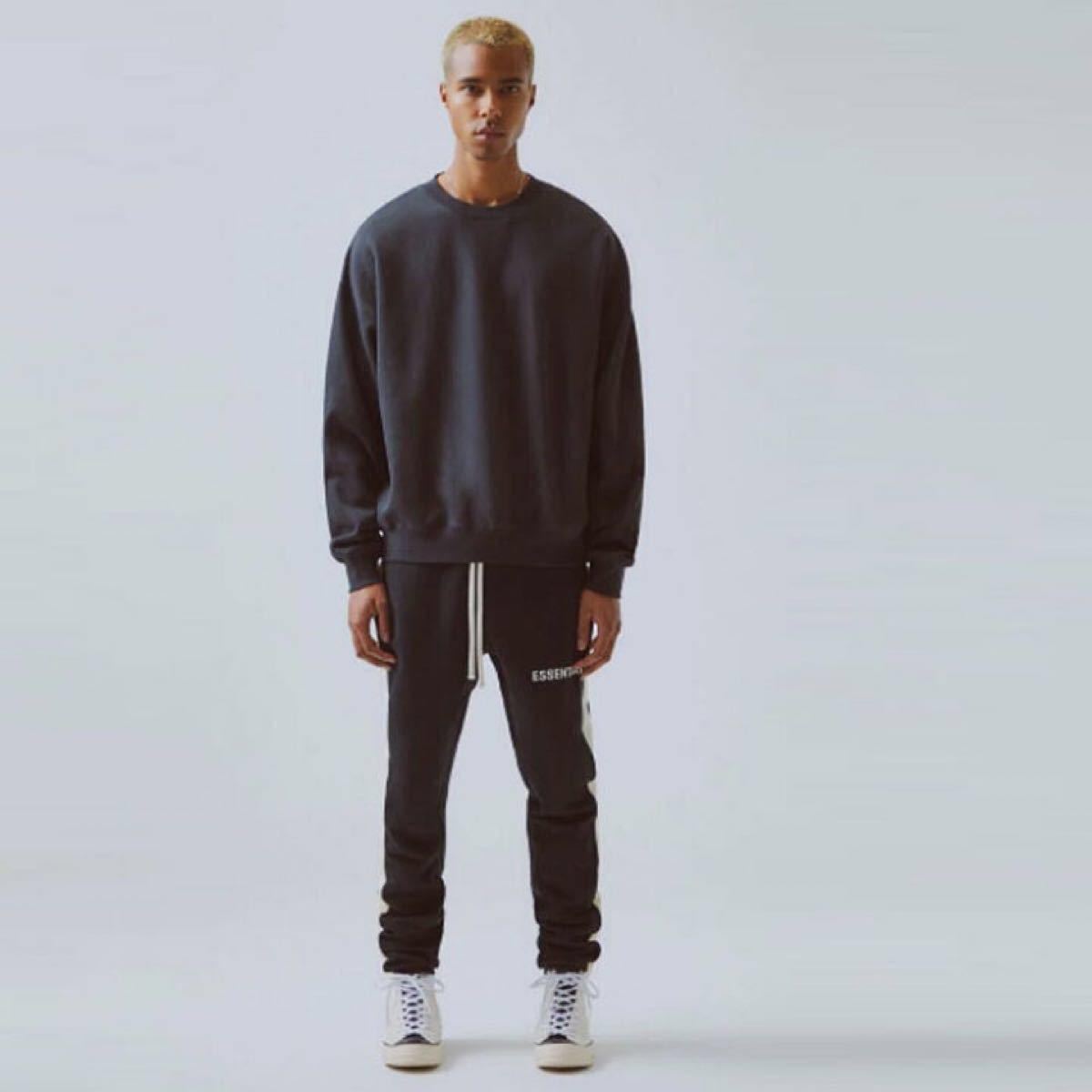 FOG ESSENTIALS スウェットパンツブラック ホワイトライン FOG ESSENTIALS スウェットパンツブラック ホワイトライン