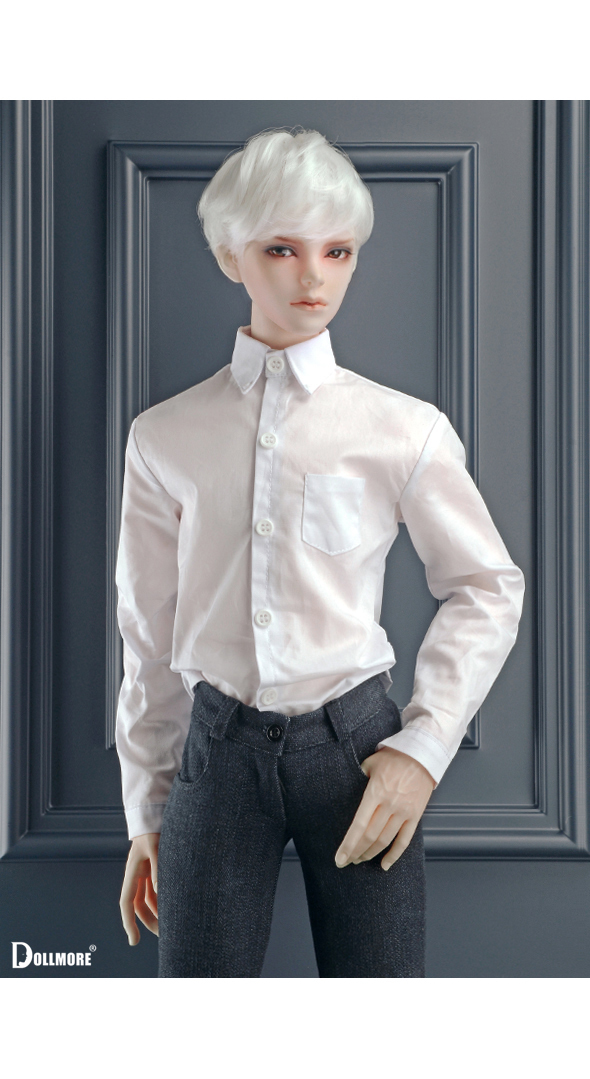 【2021新作】 送料無料 Dollmore シャツ Glamor Model M White 大好評です Shirt Size SKP -