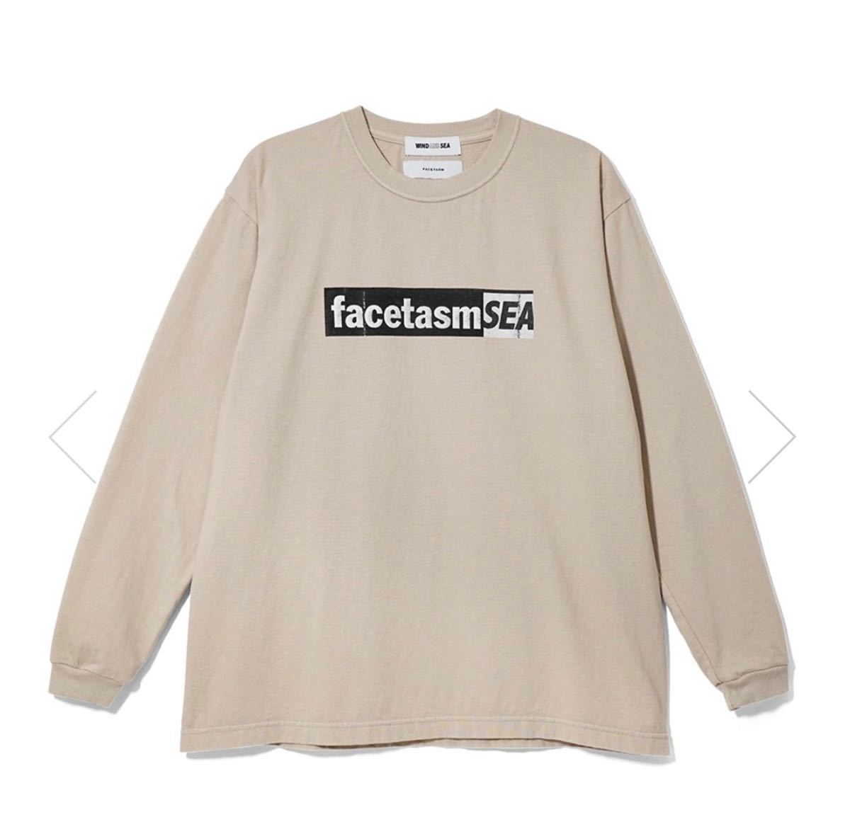 【新品タグ付き】21SS 新作 新品 WIND AND SEA ウィンダンシー FACETASM L/S WDS TEE Tシャツ カットソー 長袖 ファセッタズム ベージュ