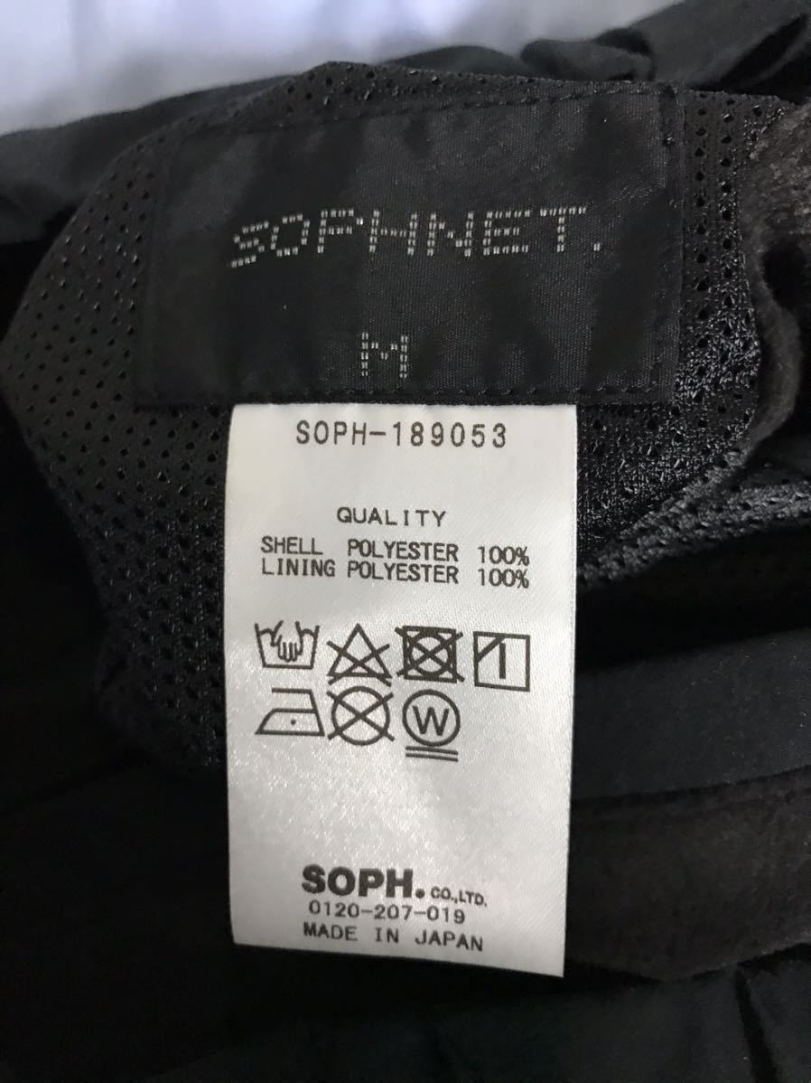 【新品タグ付き】 SOPHNET ソフネット REVERSIBLE SLIM FIT EASY PANTS リバーシブル パンツ 新品未使用 black ブラック 黒 即決早い者勝_画像4