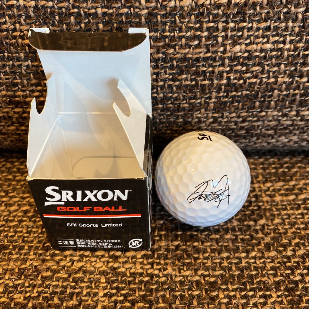 【本日限定SALE】松山英樹　サイン　キャップ　色紙　ゴルフボール　SRIXON ゴルフキャップ 直筆サイン入り  スリクソン