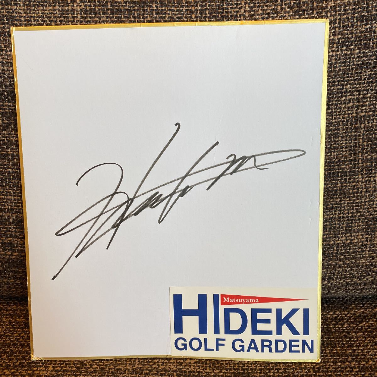 【本日限定SALE】松山英樹　サイン　キャップ　色紙　ゴルフボール　SRIXON ゴルフキャップ 直筆サイン入り  スリクソン