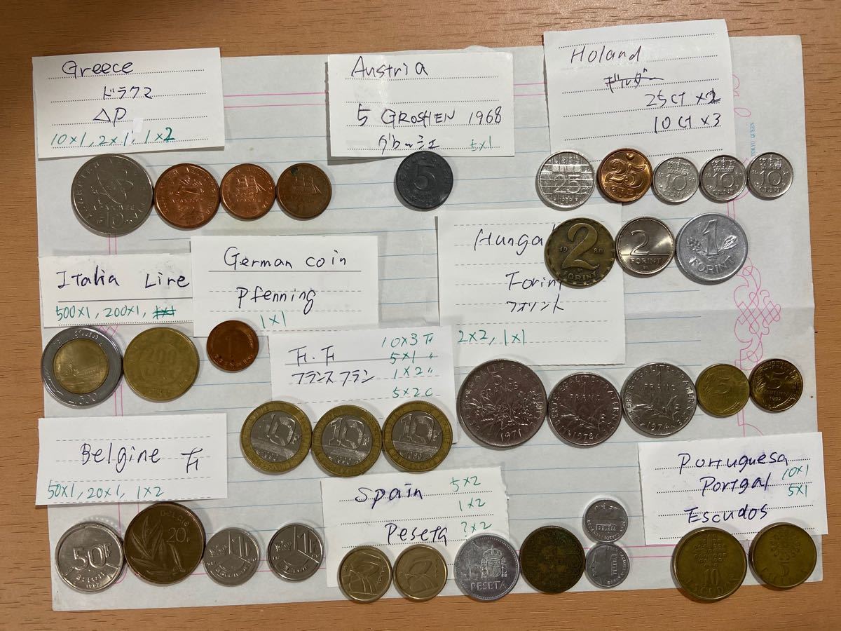 海外 硬貨 古銭 小銭 コイン ヨーロッパ フランス イタリアなど 海外 硬貨 古銭 小銭 コイン ヨーロッパ フランス イタリアなど