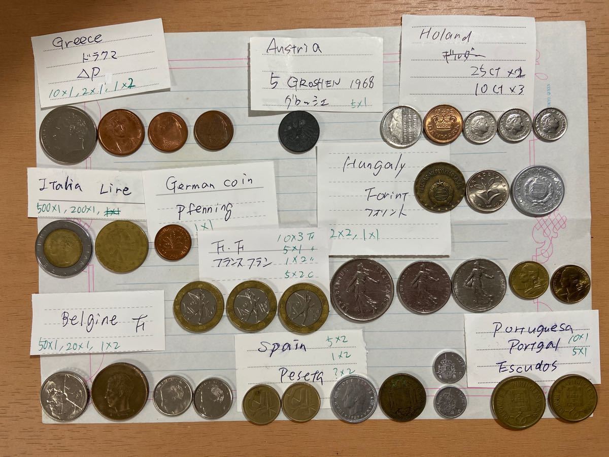 海外 硬貨 古銭 小銭 コイン ヨーロッパ フランス イタリアなど 海外 硬貨 古銭 小銭 コイン ヨーロッパ フランス イタリアなど