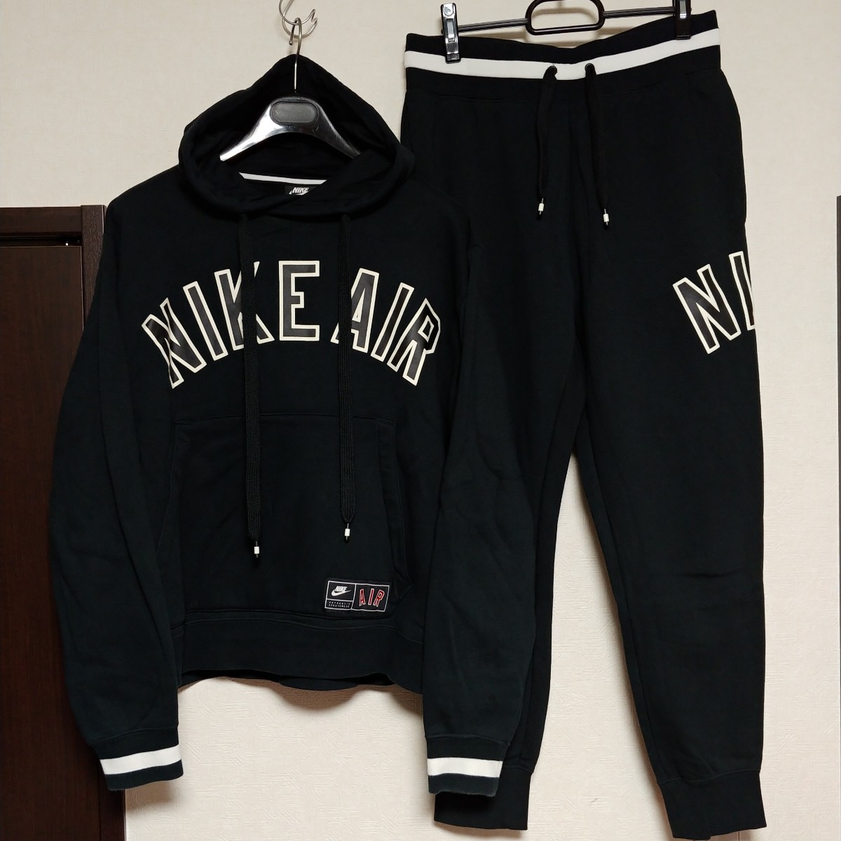 NIKE AIR セットアップ パーカー スウェットパンツ ブラック L NIKE AIR セットアップ パーカー スウェットパンツ ブラック L