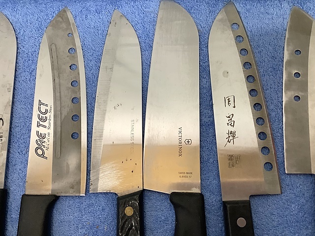 ステンレス包丁「関孫六」「周富輝」等15本まとめてD キッチン食器調理