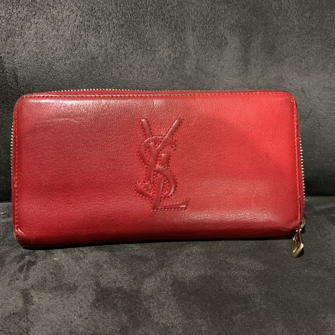 人気定番 長財布 サンローラン YSLロゴ サンローラン ジッピー