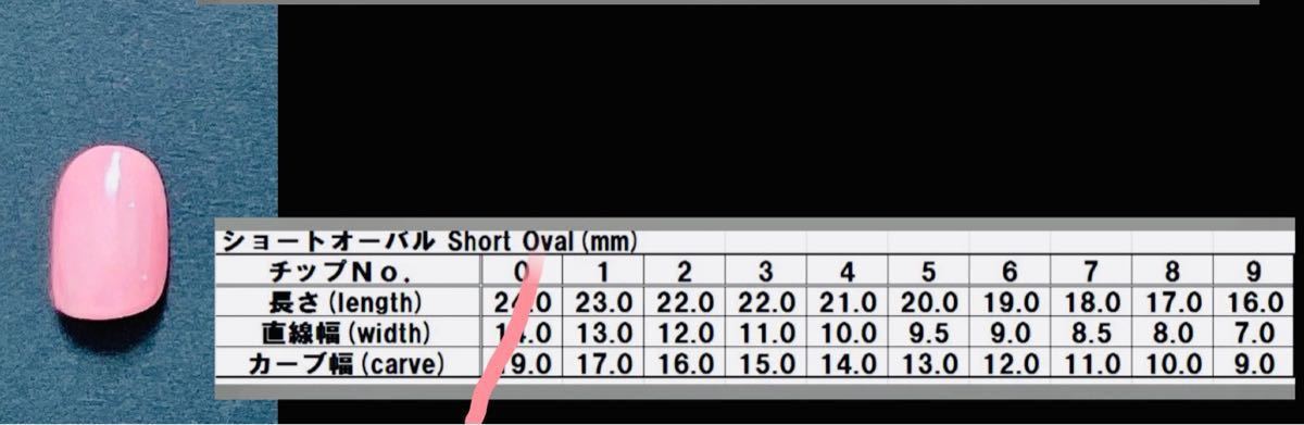 ネイルチップ　ショートオーバルお試し価格