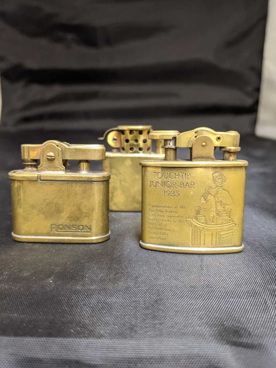 RONSON standard USモデル1943 US NO19023 とCASANOVA ジッポライター　ロンソン　オイルライター２ケ　カサノバライター１ケ　3点まとめて_画像1