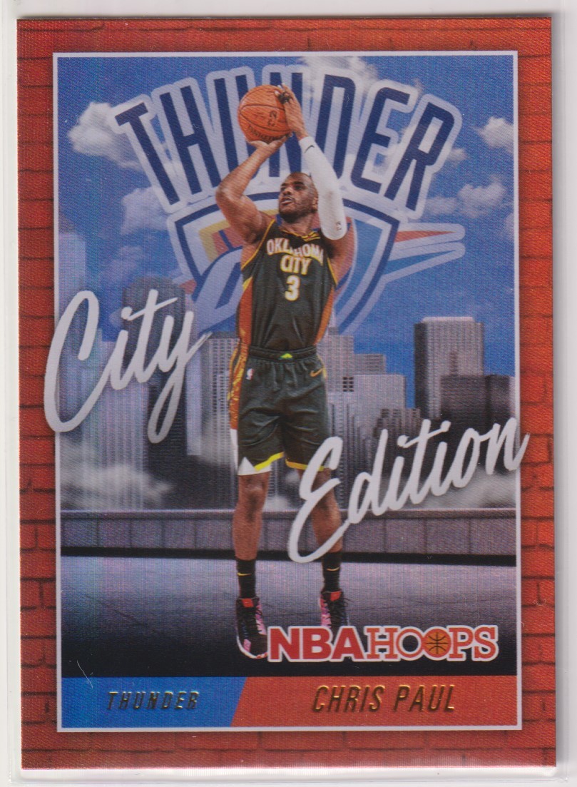 NBA CHRIS PAUL 2020-21 PANINI HOOPS City Edition Holo No. 21 BASKETBALL THUNDER クリス・ポール パニーニ ホイールカード_画像1