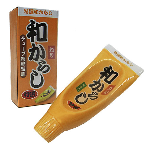 送料300円　チューブ スパイス トレイ からし 小皿_画像1