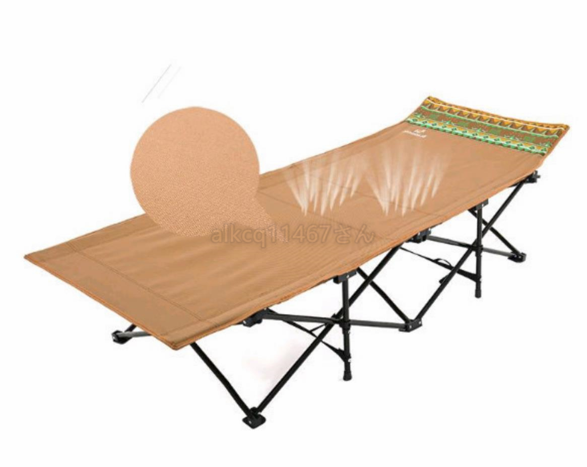 屋外チェア　昼寝ベッド　折り畳み型椅子　リクライニングチェア　ポータブル　釣りチェア　キャンプ用CZ-746_画像3