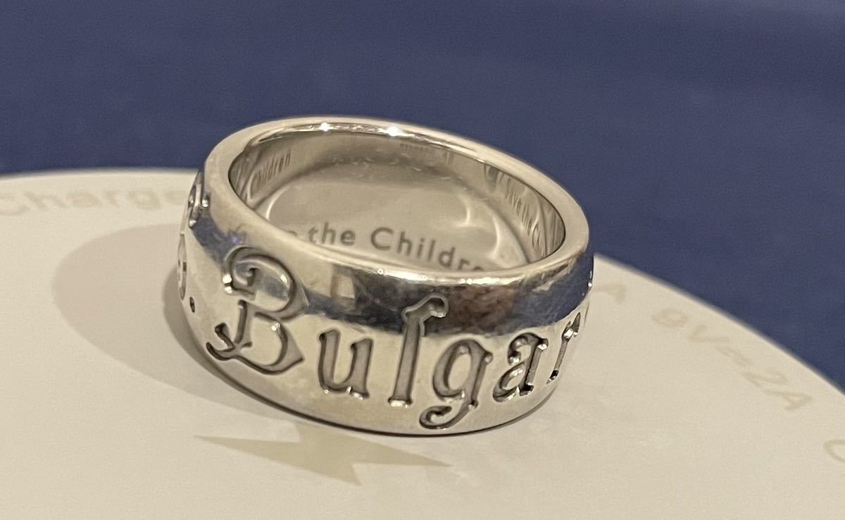 stayhome large sale!! BVLGARY save The children ring ring silver 925 9 number BVLGARI