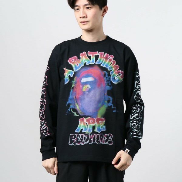 むらさき様専用 Lサイズ BAPE X READYMADE SPRAY WIDE FIT L/S TEE