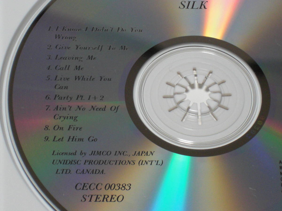 日本盤CD　Silk ： Smooth As Silk 　（Century CECC-00383）D_画像5