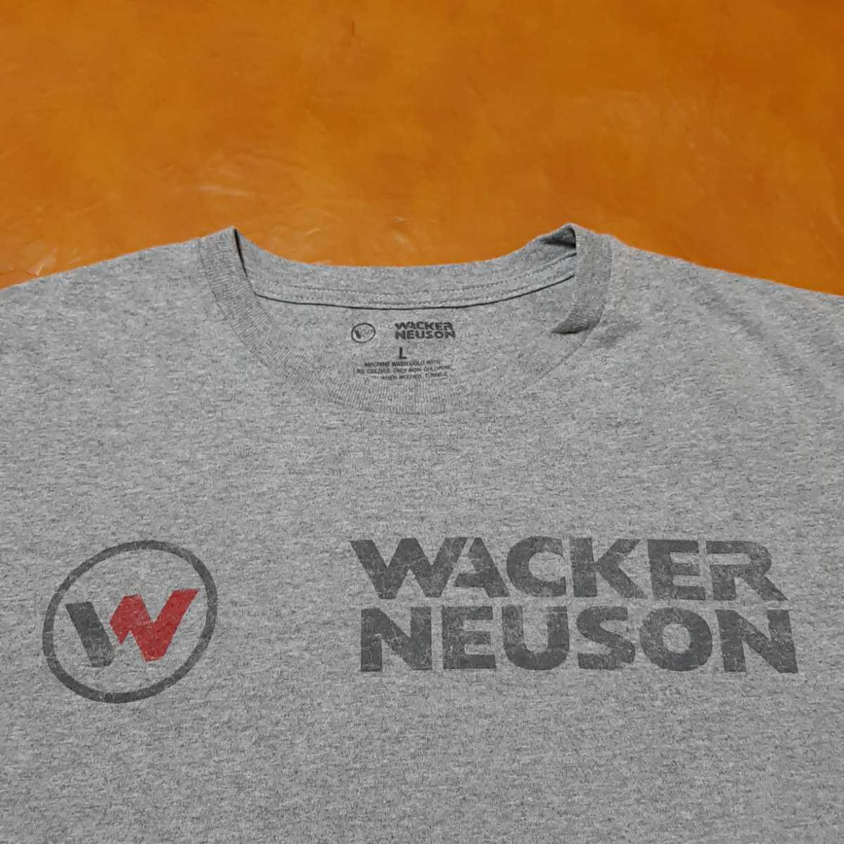 WACKER NEUSON ワッカー ノイソン CRT48 プリント Tシャツ グレー Lサイズ USA製 ワーク系_画像5