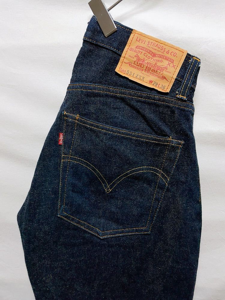 LEVI'S 551ZXX BIG E リーバイス デニム バレンシア 555 USA製 赤耳 90s ビッグE 濃紺