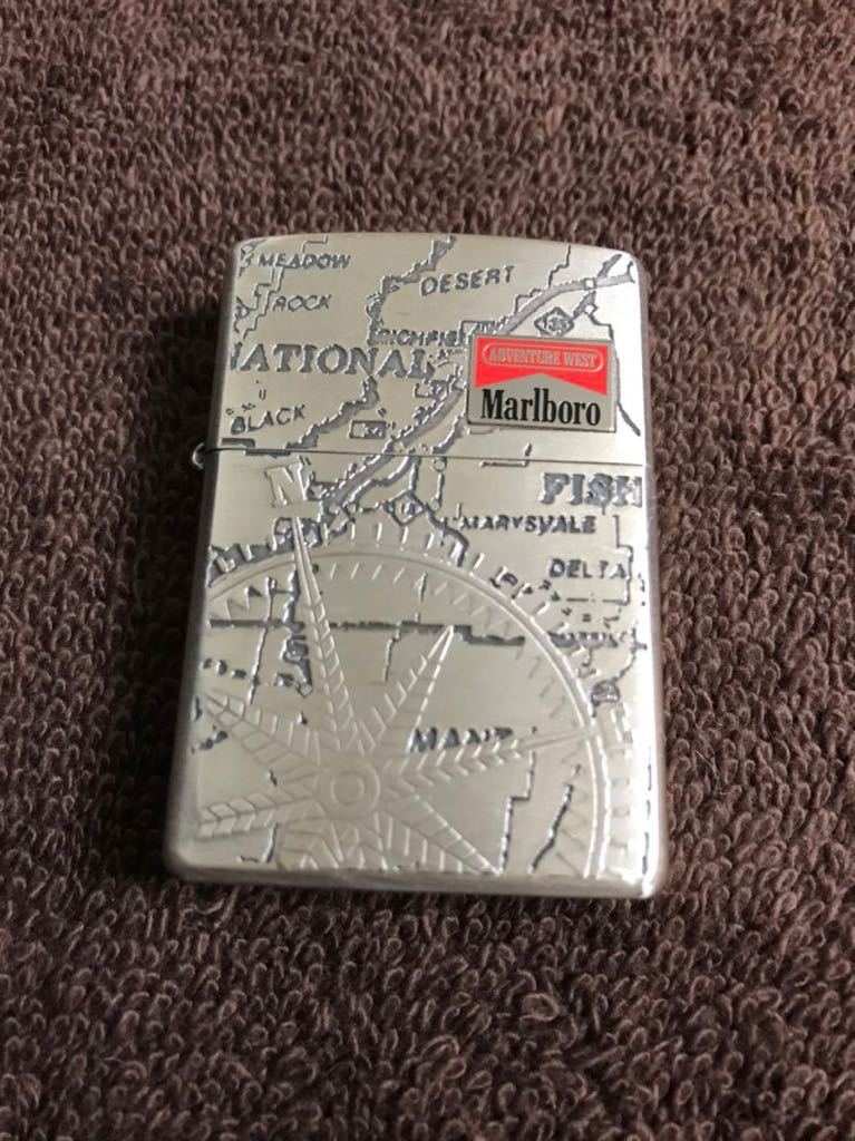 メール便指定可能 ZIPPO マルボロ ADVENTURE WEST 地図 コンパス 未