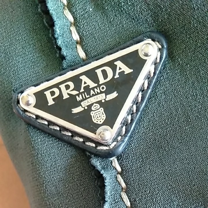 正規品 PRADA デカロゴ プラダ トートバッグ カナパロゴ