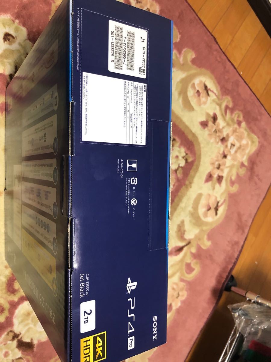 【美品】PlayStation 4 Pro ジェット・ブラック 2TB  CUH-7200CB01