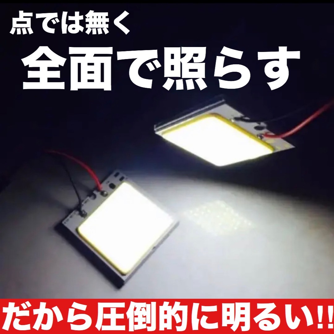 GK3/4/5/6 フィット ラゲッジ付(フィット3/FIT3) 超明るい COB全面発光 T10 LED ルームランプ 室内灯セット 読書灯 車用 ホワイト ホンダ_画像2