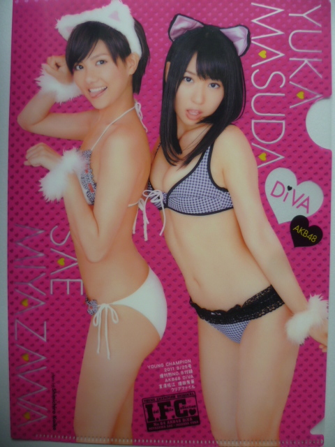 ヤングチャンピオン烈☆クリアファイル☆DiVA（宮澤佐江＆増田有華）☆２０１１_画像1