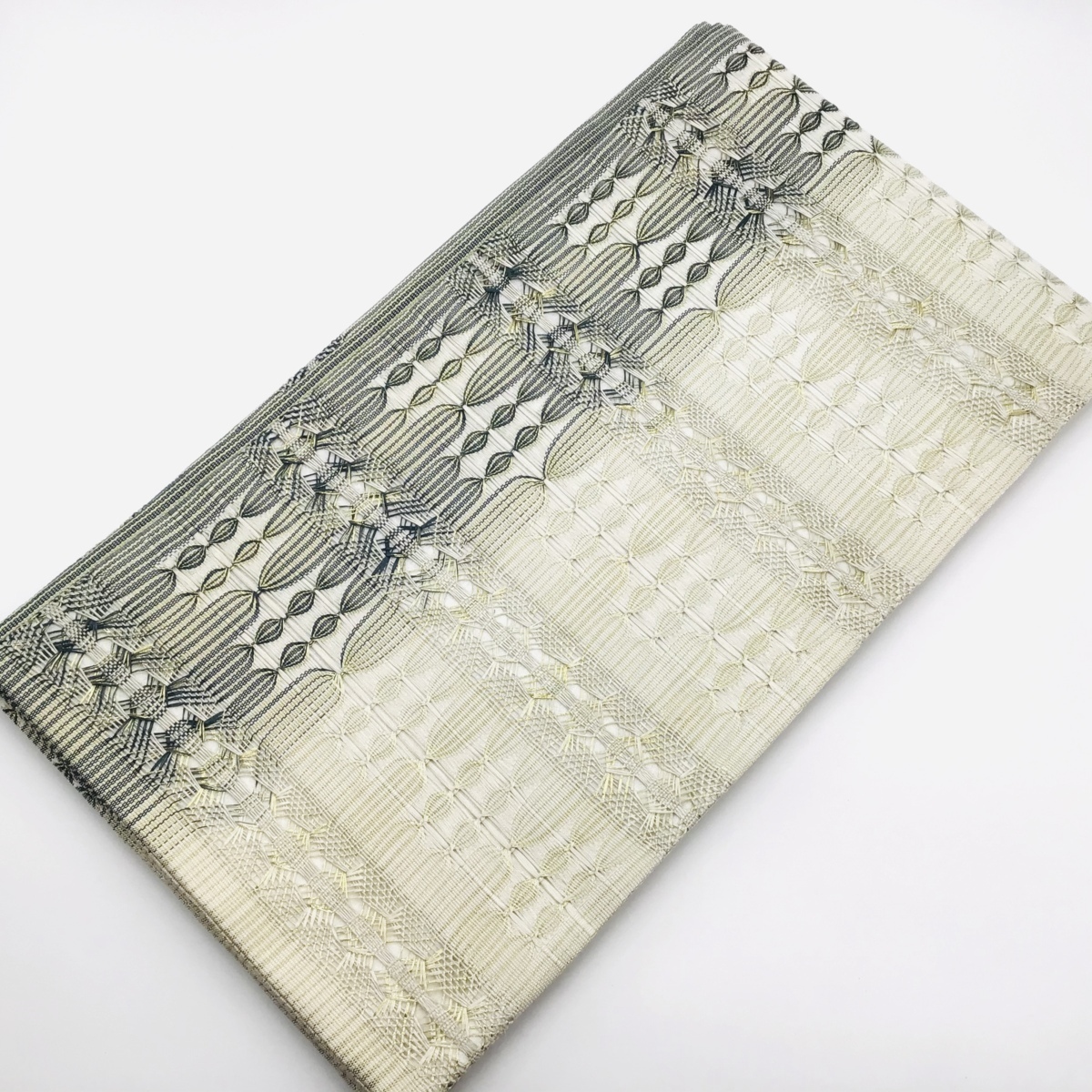 中古品　正絹　袋帯　組糸織　高級西陣　きもの　帯　21043 t_画像3
