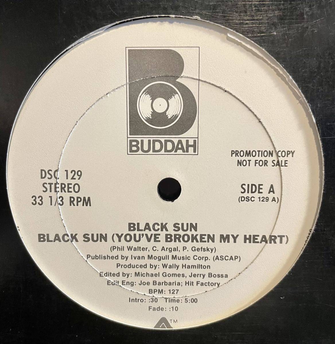 【 SADAR BAHAR Play 】Black Sun Black Sun (You've Broken My Heart) Wally Hamilton PHIL WALTER HARVEY