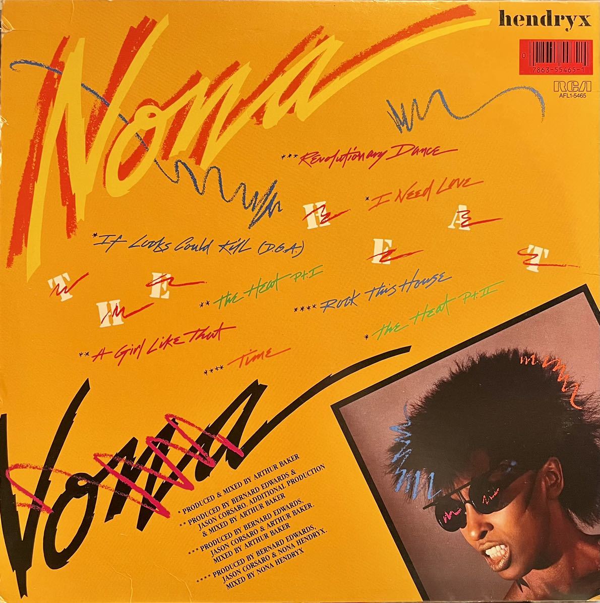 【 80's Boogie Arthur Baker 参加】Nona Hendryx The Heat ☆ Electro Disco Labelle Bernard Edwards Latin Rascals Bernie Worrell_画像2