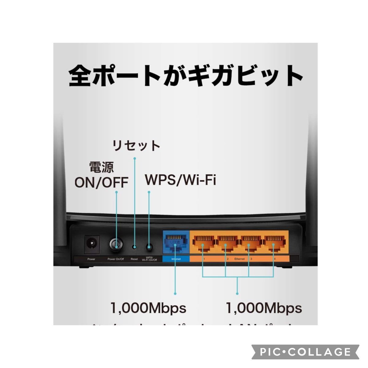 AC1200 MU-MIMO ギガビット 無線LANルーター 867Mbps＋300Mbps Archer C6