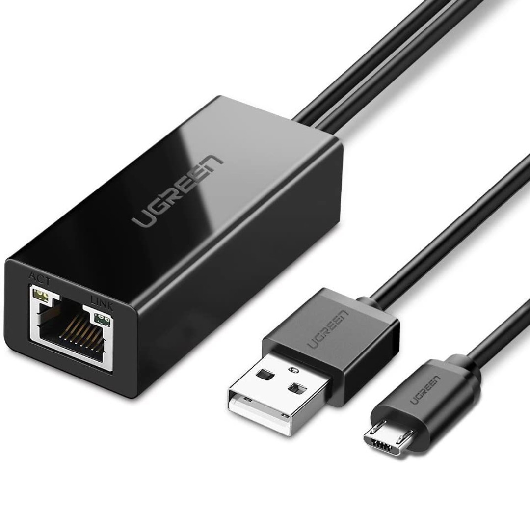 UGREEN 有線lAN アダプタ 高速イーサネット マイクロusb Chromecast　などに