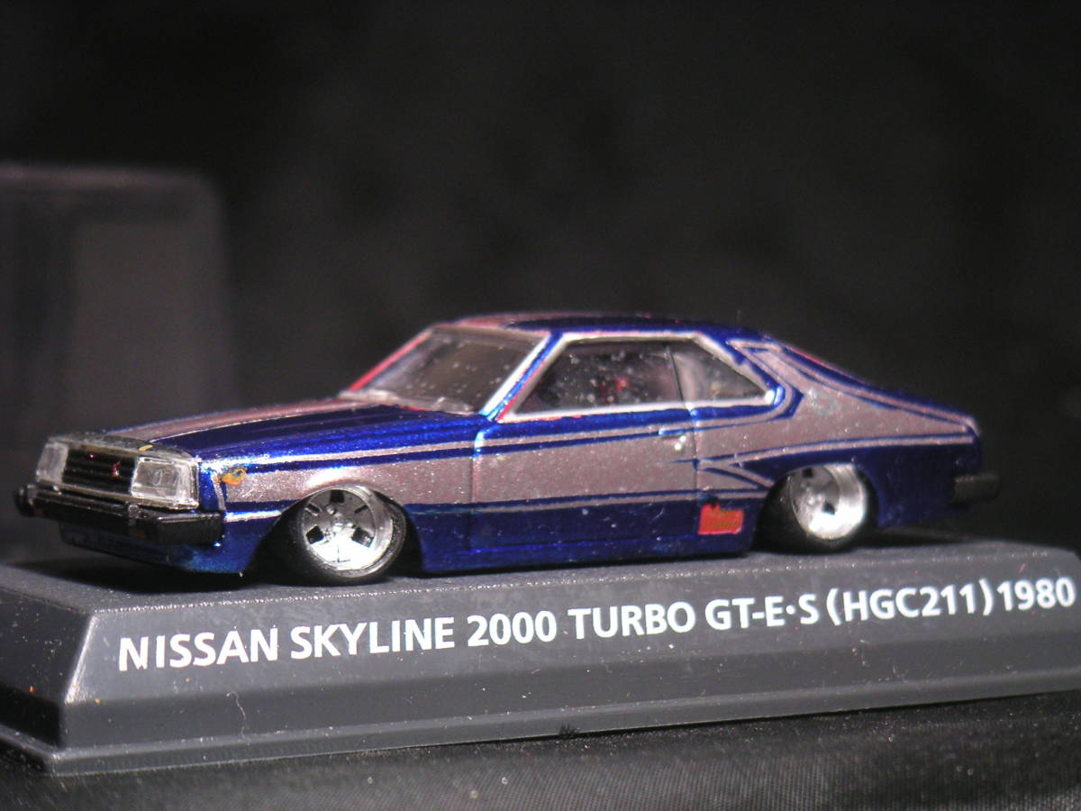 1/64:\'80 HGC210: Japan two-tone custom color Konami made is no character deep rim * lowrider : Skyline : Advan dish 