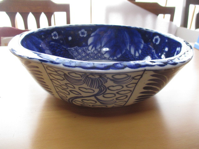 陶磁器の深皿・台所用品・深皿・青い器・伊万里焼・青さが綺麗です_画像7